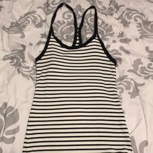 Black and white tank top